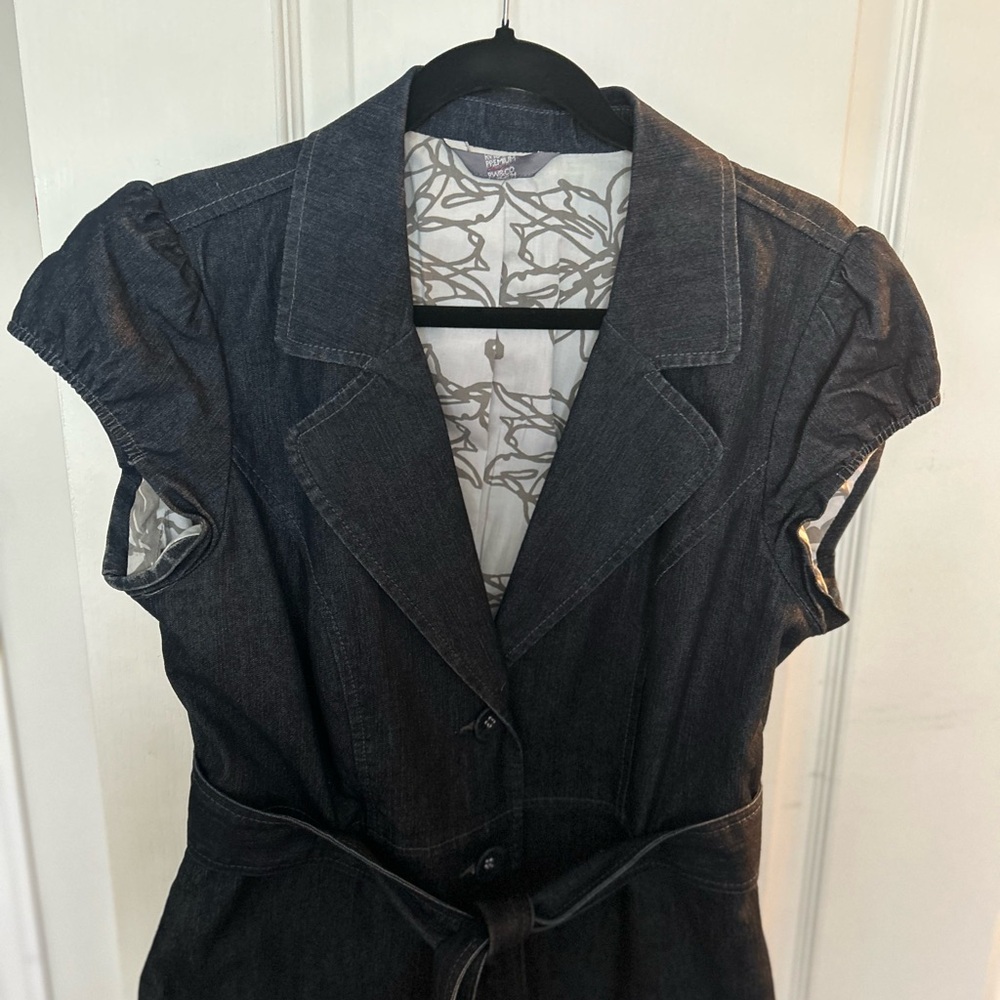 RW & Co. Denim blazer.